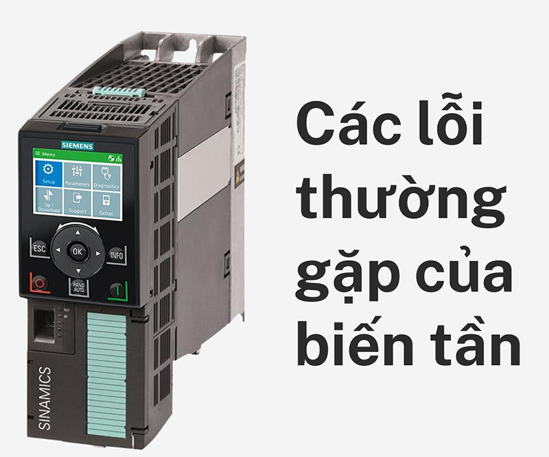 Các lỗi thường gặp của biến tần
