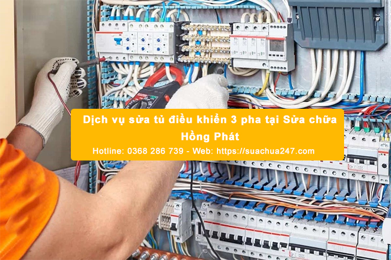 Dịch vụ sửa tủ điều khiển 3 pha tại Sửa chữa Hồng Phát